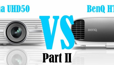 Optoma UHD50 vs BenQ HT2550 4K Projector Comparison (Part II)