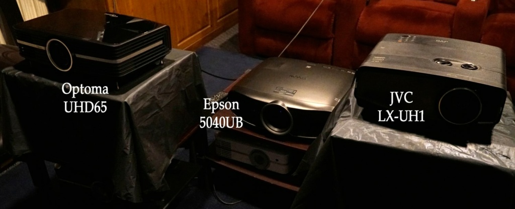 JVC LX-UH1 vs Epson 5040UB & 6040UB vs. Optoma UHD65 Comparison