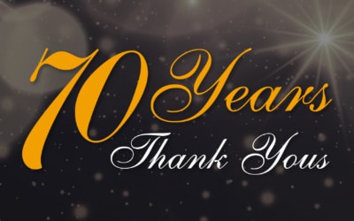 70 Years 70 Thank Yous