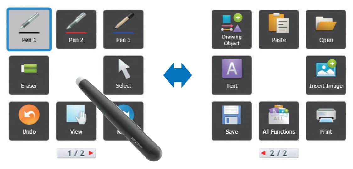 Sharp 4W-B Series Aquos Board Display, Write, Edit and Share Information